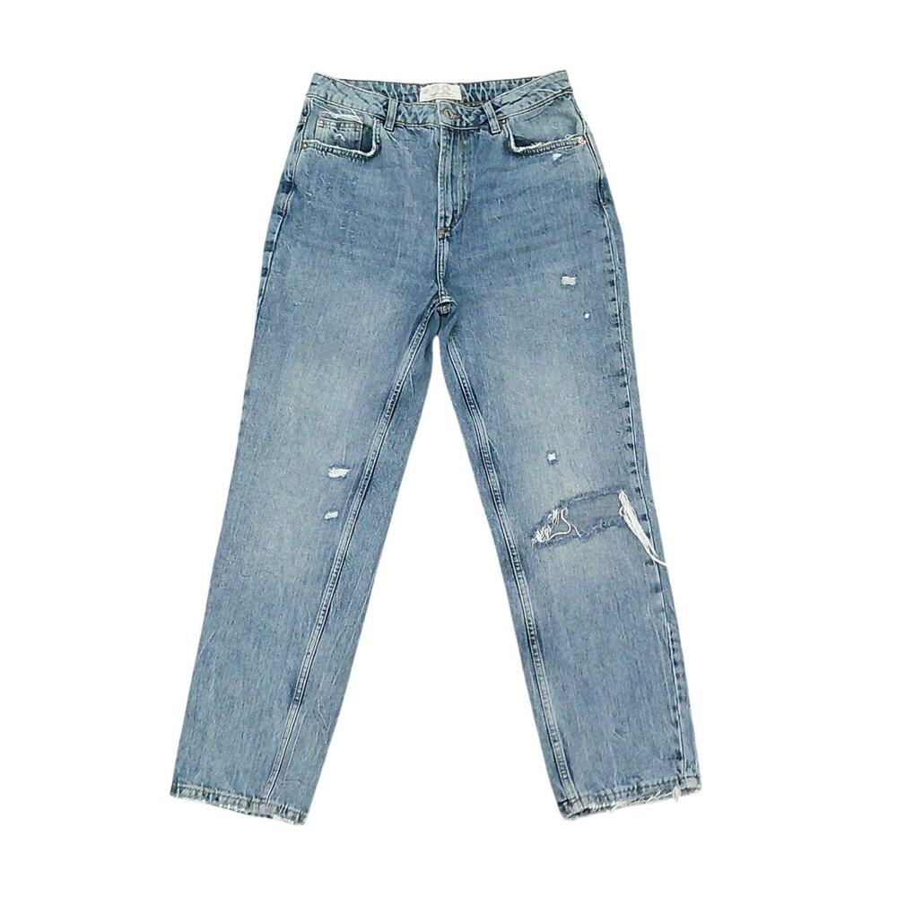 We the Free Distressed Straight Leg Jean